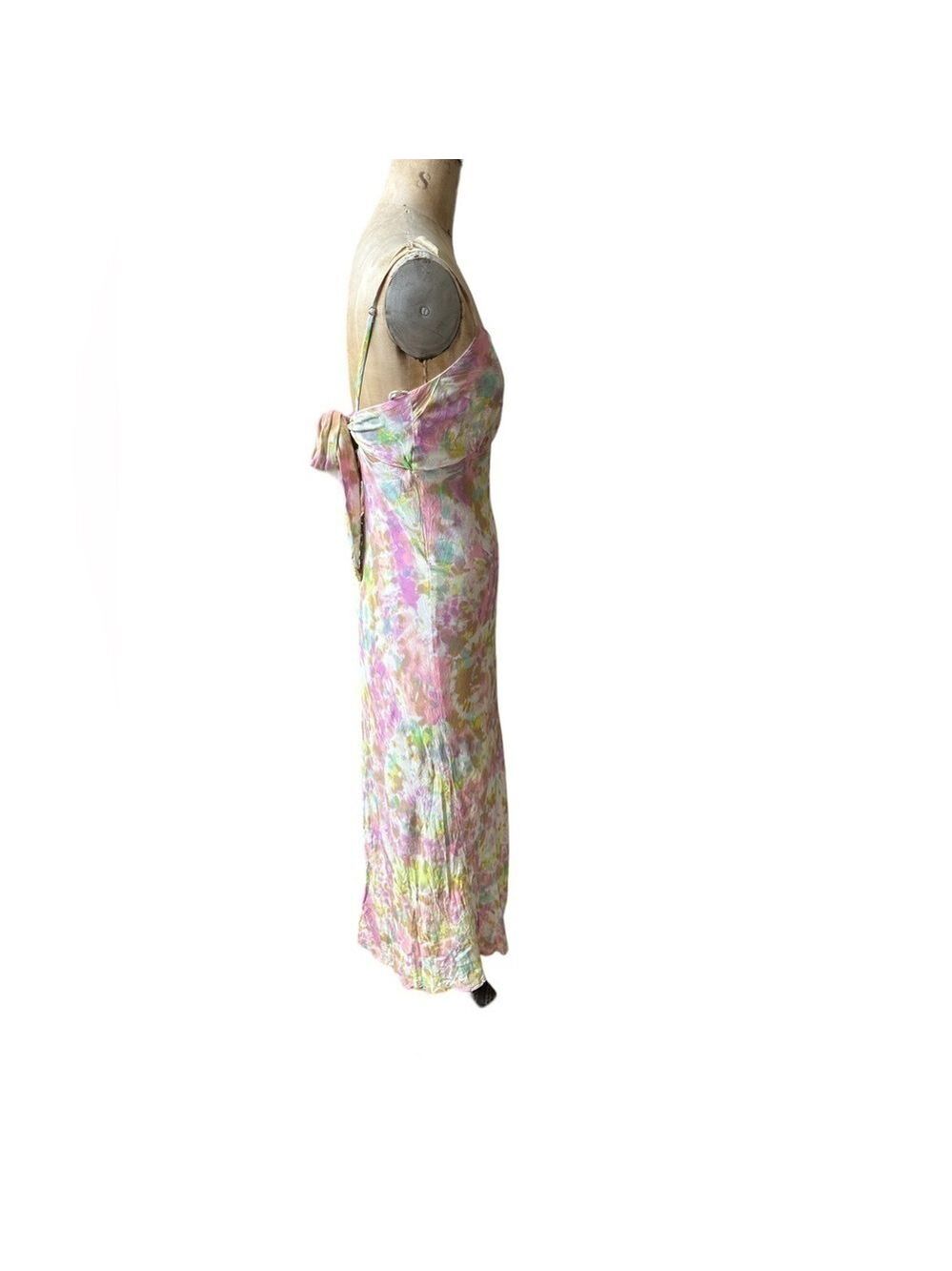 Astr the label charisma tie dye midi dress pink yellow size M - Picture 8 of 11